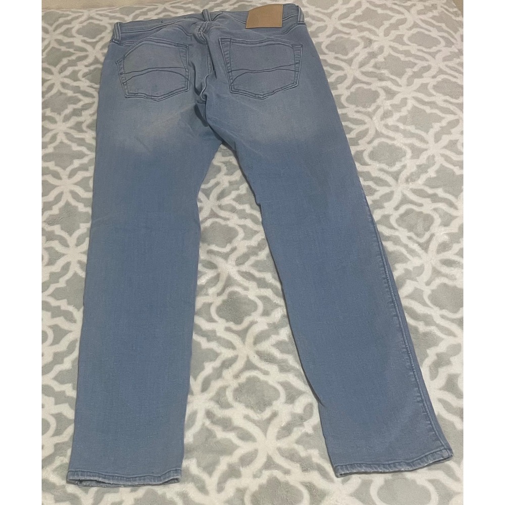 Hollister California Advanced Stretch Skinny Jeans‎ Men Distressed Light Wash - Picture 2 of 10